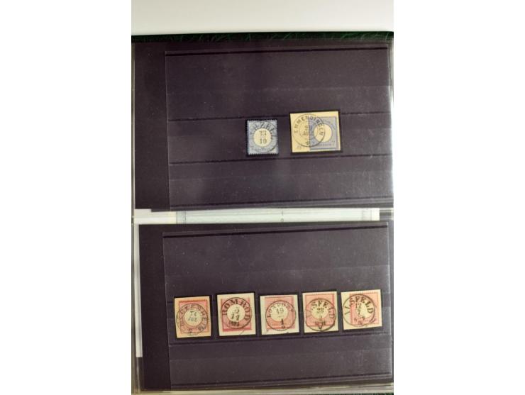 1872/74, 5bändige Sammlung, gestempelt und auf Ganzstücken gesammelt, das Ganze in einer Qualität, die man nur als 'traumhaft