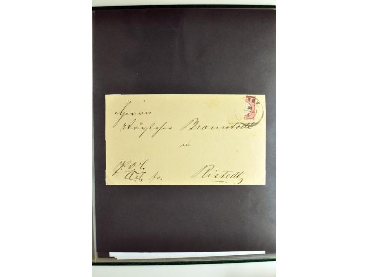 1872/74, 5bändige Sammlung, gestempelt und auf Ganzstücken gesammelt, das Ganze in einer Qualität, die man nur als 'traumhaft