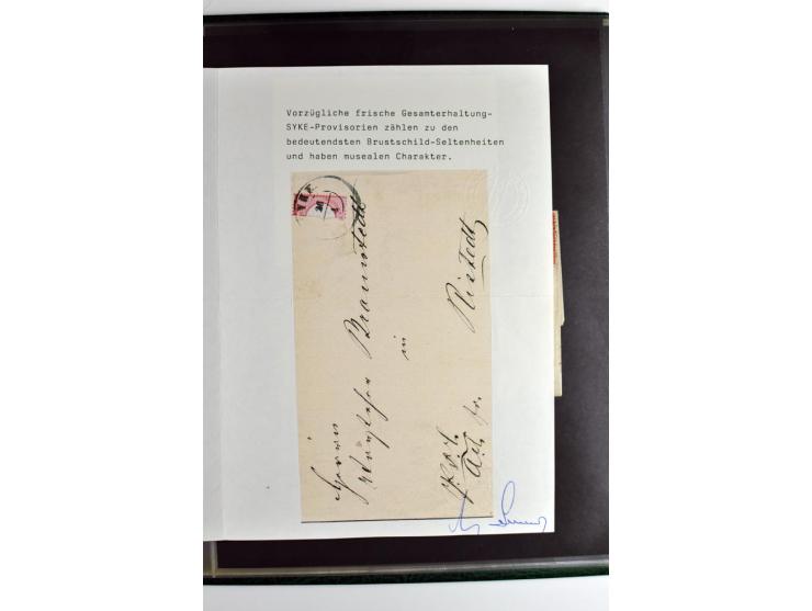 1872/74, 5bändige Sammlung, gestempelt und auf Ganzstücken gesammelt, das Ganze in einer Qualität, die man nur als 'traumhaft