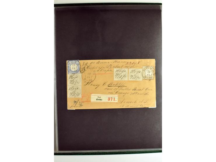1872/74, 5bändige Sammlung, gestempelt und auf Ganzstücken gesammelt, das Ganze in einer Qualität, die man nur als 'traumhaft