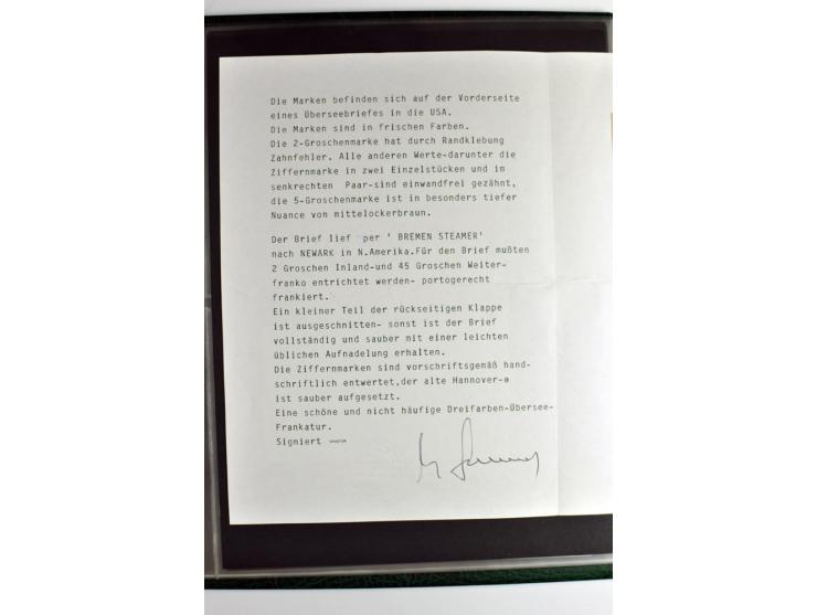 1872/74, 5bändige Sammlung, gestempelt und auf Ganzstücken gesammelt, das Ganze in einer Qualität, die man nur als 'traumhaft
