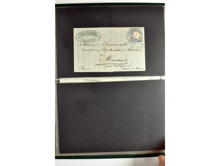 1872/74, 5bändige Sammlung, gestempelt und auf Ganzstücken gesammelt, das Ganze in einer Qualität, die man nur als 'traumhaft