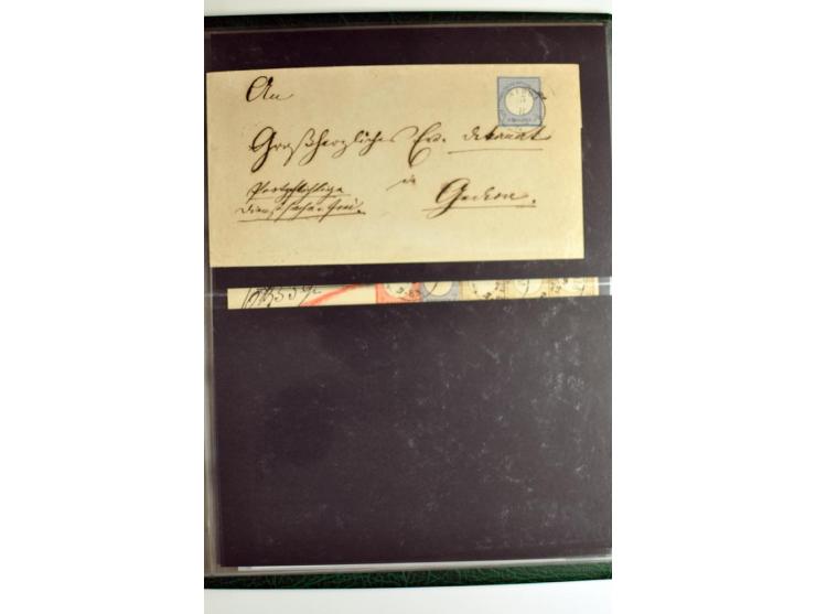 1872/74, 5bändige Sammlung, gestempelt und auf Ganzstücken gesammelt, das Ganze in einer Qualität, die man nur als 'traumhaft