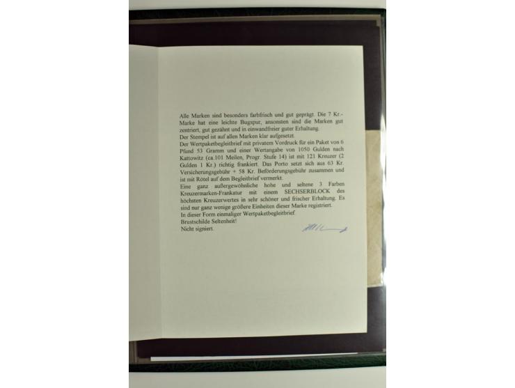 1872/74, 5bändige Sammlung, gestempelt und auf Ganzstücken gesammelt, das Ganze in einer Qualität, die man nur als 'traumhaft
