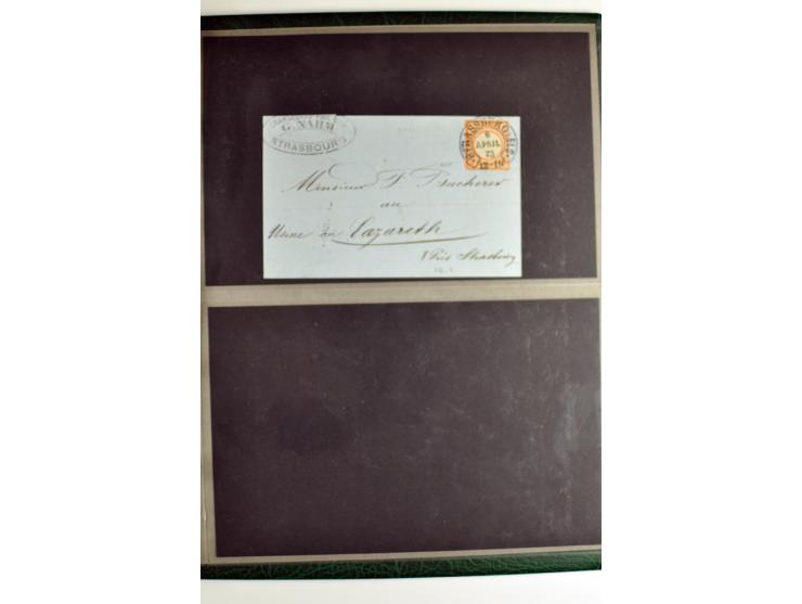 1872/74, 5bändige Sammlung, gestempelt und auf Ganzstücken gesammelt, das Ganze in einer Qualität, die man nur als 'traumhaft