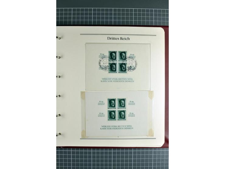 1872/1945, ungebrauchte/postfrische und gestempelte Sammlung, dabei schöner Brustschildteil Mi.-Nr. 1-28 gestempelt, danach m