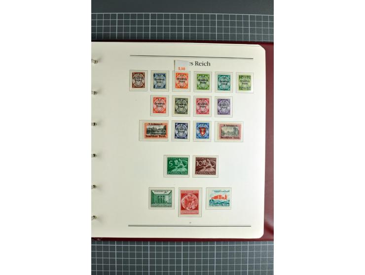 1872/1945, ungebrauchte/postfrische und gestempelte Sammlung, dabei schöner Brustschildteil Mi.-Nr. 1-28 gestempelt, danach m