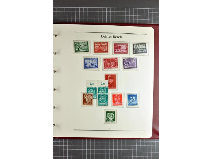 1872/1945, ungebrauchte/postfrische und gestempelte Sammlung, dabei schöner Brustschildteil Mi.-Nr. 1-28 gestempelt, danach m