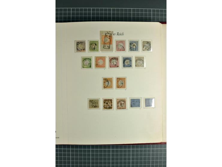1872/1945, ungebrauchte/postfrische und gestempelte Sammlung, dabei schöner Brustschildteil Mi.-Nr. 1-28 gestempelt, danach m