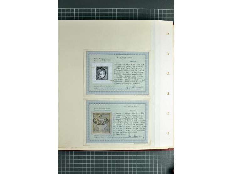 1872/1945, ungebrauchte/postfrische und gestempelte Sammlung, dabei schöner Brustschildteil Mi.-Nr. 1-28 gestempelt, danach m