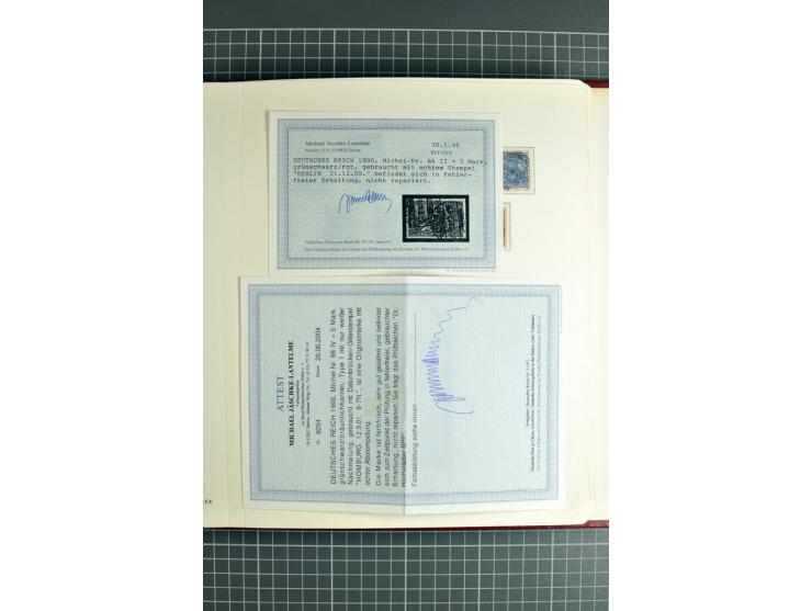 1872/1945, ungebrauchte/postfrische und gestempelte Sammlung, dabei schöner Brustschildteil Mi.-Nr. 1-28 gestempelt, danach m