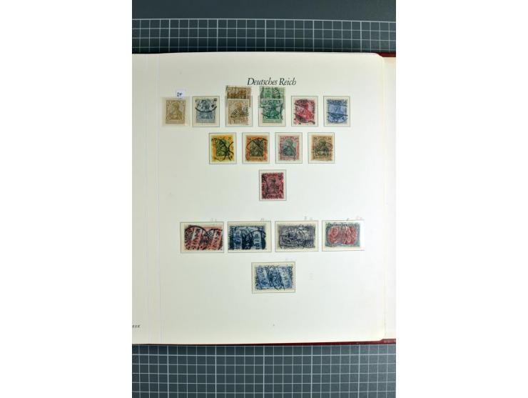 1872/1945, ungebrauchte/postfrische und gestempelte Sammlung, dabei schöner Brustschildteil Mi.-Nr. 1-28 gestempelt, danach m