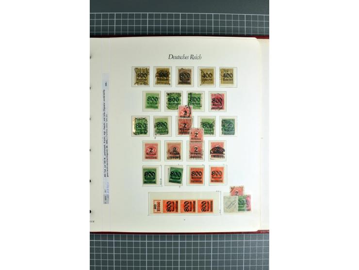 1872/1945, ungebrauchte/postfrische und gestempelte Sammlung, dabei schöner Brustschildteil Mi.-Nr. 1-28 gestempelt, danach m