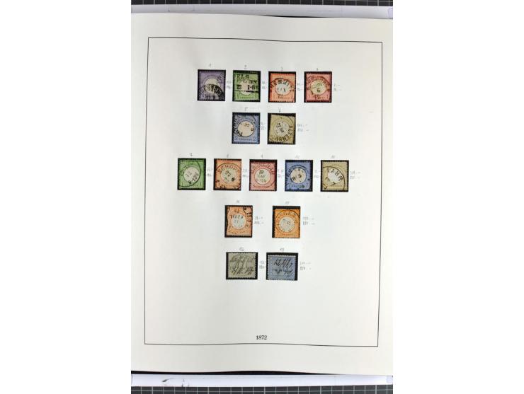 1872/45, anfangs gestempelte, sonst ungebrauchte und teils postfrische, weitgehend komplette Sammlung, dabei auch 151Y sowie 