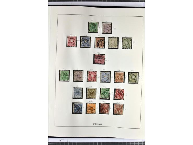 1872/45, anfangs gestempelte, sonst ungebrauchte und teils postfrische, weitgehend komplette Sammlung, dabei auch 151Y sowie 