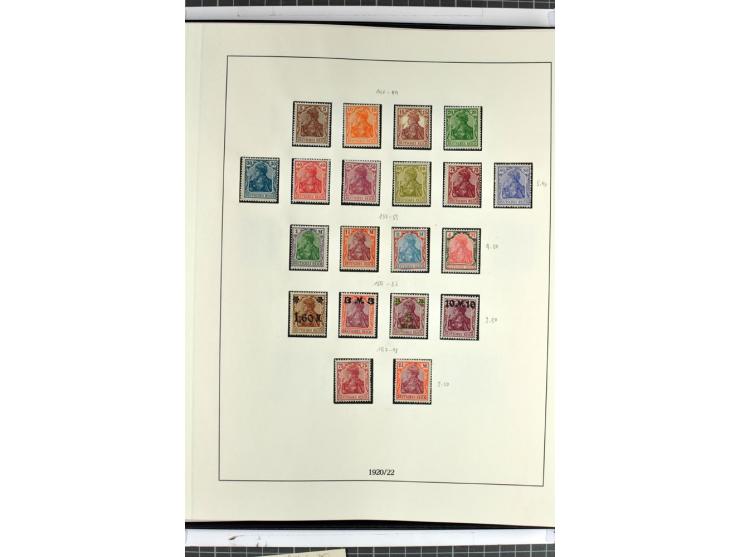 1872/45, anfangs gestempelte, sonst ungebrauchte und teils postfrische, weitgehend komplette Sammlung, dabei auch 151Y sowie 