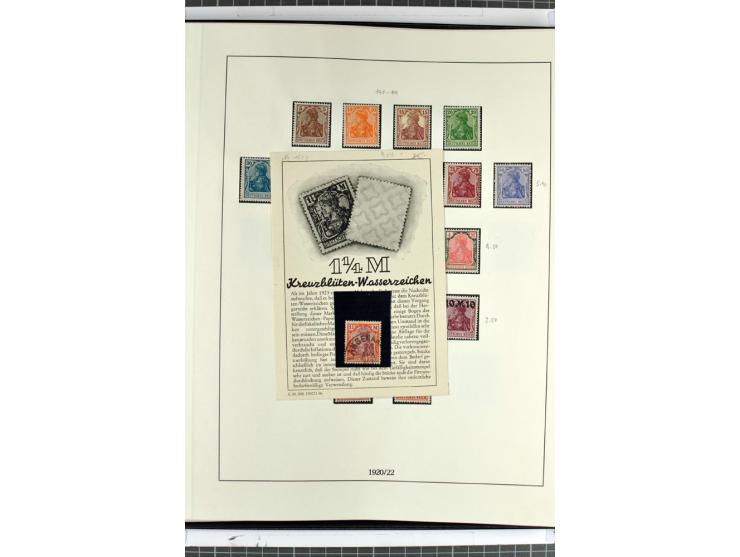 1872/45, anfangs gestempelte, sonst ungebrauchte und teils postfrische, weitgehend komplette Sammlung, dabei auch 151Y sowie 
