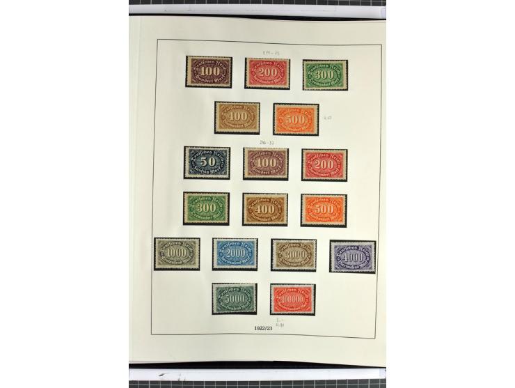 1872/45, anfangs gestempelte, sonst ungebrauchte und teils postfrische, weitgehend komplette Sammlung, dabei auch 151Y sowie 