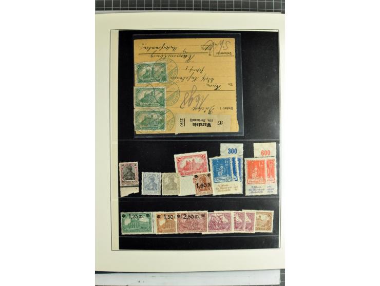 1872/1945, vorwiegend gestempelte Sammlung, beginnend mit schönem Brustschildteil, dabei Mi.-Nr. 11, 27, 28 und 29-30, danach