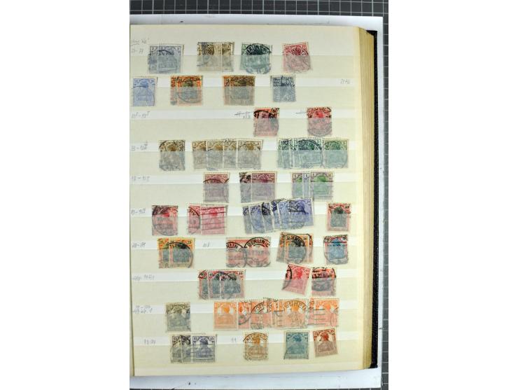 1872/1945, vorwiegend gestempelte Sammlung, beginnend mit schönem Brustschildteil, dabei Mi.-Nr. 11, 27, 28 und 29-30, danach