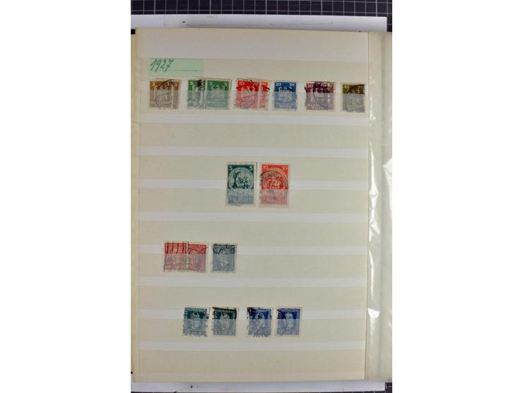 1872/1945, vorwiegend gestempelte Sammlung, beginnend mit schönem Brustschildteil, dabei Mi.-Nr. 11, 27, 28 und 29-30, danach