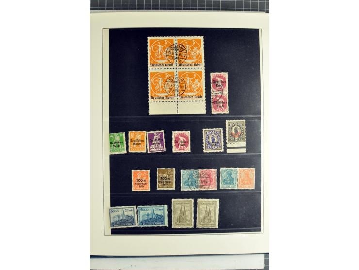 1872/1945, vorwiegend gestempelte Sammlung, beginnend mit schönem Brustschildteil, dabei Mi.-Nr. 11, 27, 28 und 29-30, danach