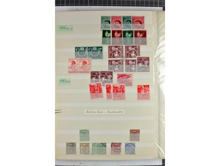 1872/1945, vorwiegend gestempelte Sammlung, beginnend mit schönem Brustschildteil, dabei Mi.-Nr. 11, 27, 28 und 29-30, danach