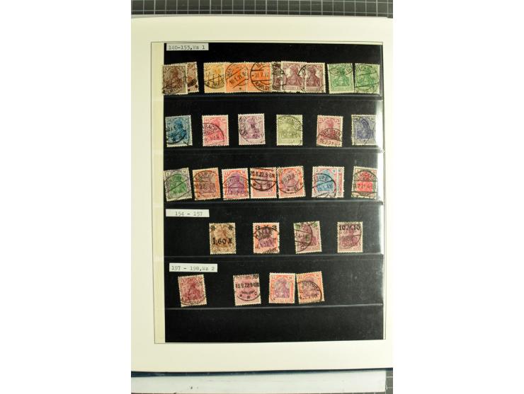 1872/1945, vorwiegend gestempelte Sammlung, beginnend mit schönem Brustschildteil, dabei Mi.-Nr. 11, 27, 28 und 29-30, danach