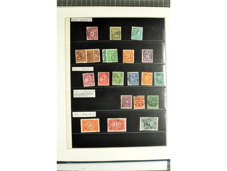 1872/1945, vorwiegend gestempelte Sammlung, beginnend mit schönem Brustschildteil, dabei Mi.-Nr. 11, 27, 28 und 29-30, danach