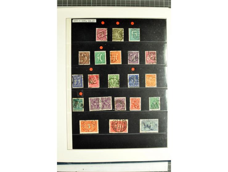 1872/1945, vorwiegend gestempelte Sammlung, beginnend mit schönem Brustschildteil, dabei Mi.-Nr. 11, 27, 28 und 29-30, danach