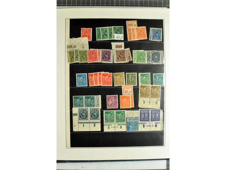 1872/1945, vorwiegend gestempelte Sammlung, beginnend mit schönem Brustschildteil, dabei Mi.-Nr. 11, 27, 28 und 29-30, danach
