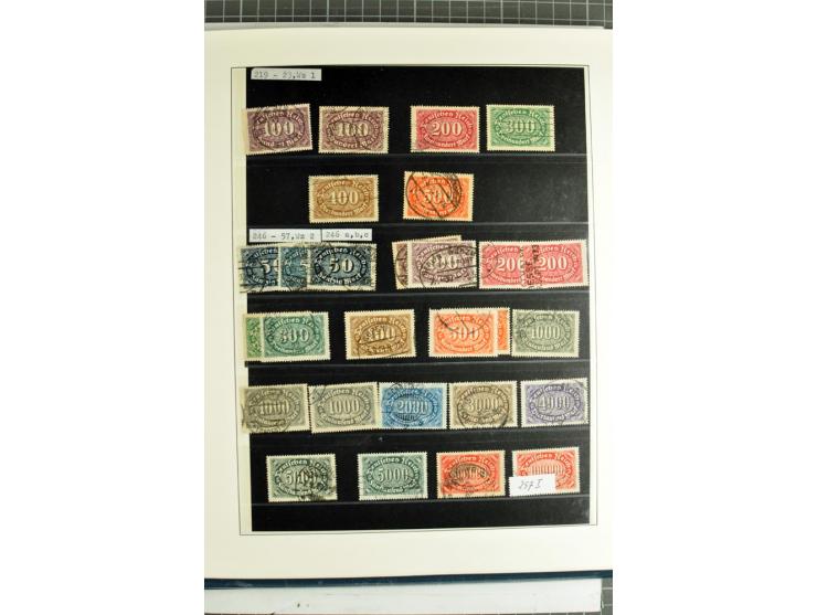 1872/1945, vorwiegend gestempelte Sammlung, beginnend mit schönem Brustschildteil, dabei Mi.-Nr. 11, 27, 28 und 29-30, danach