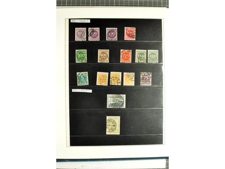 1872/1945, vorwiegend gestempelte Sammlung, beginnend mit schönem Brustschildteil, dabei Mi.-Nr. 11, 27, 28 und 29-30, danach