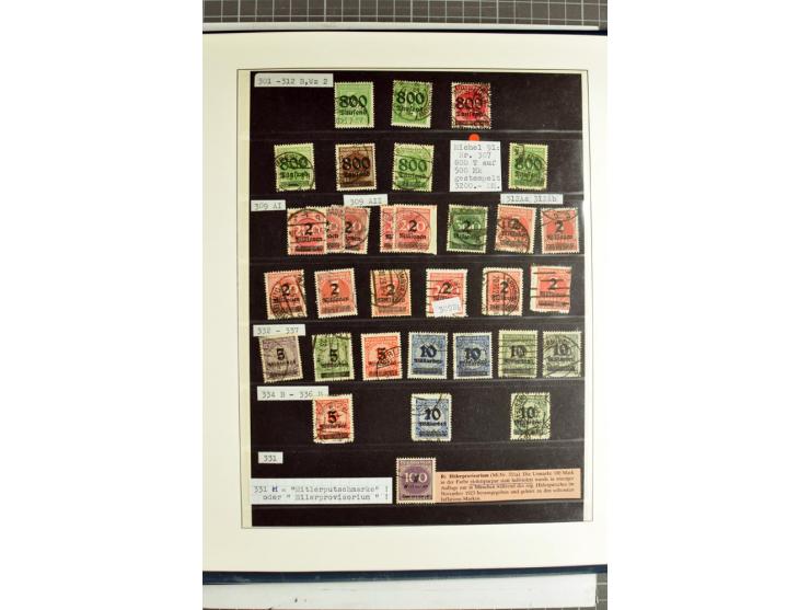 1872/1945, vorwiegend gestempelte Sammlung, beginnend mit schönem Brustschildteil, dabei Mi.-Nr. 11, 27, 28 und 29-30, danach