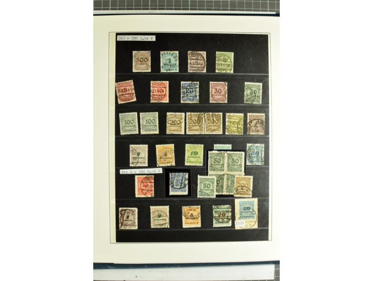 1872/1945, vorwiegend gestempelte Sammlung, beginnend mit schönem Brustschildteil, dabei Mi.-Nr. 11, 27, 28 und 29-30, danach