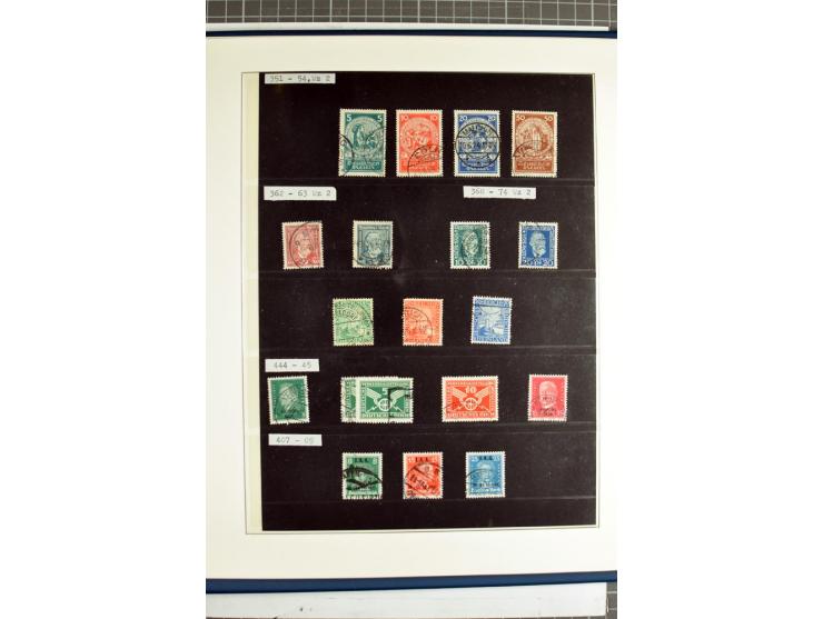 1872/1945, vorwiegend gestempelte Sammlung, beginnend mit schönem Brustschildteil, dabei Mi.-Nr. 11, 27, 28 und 29-30, danach