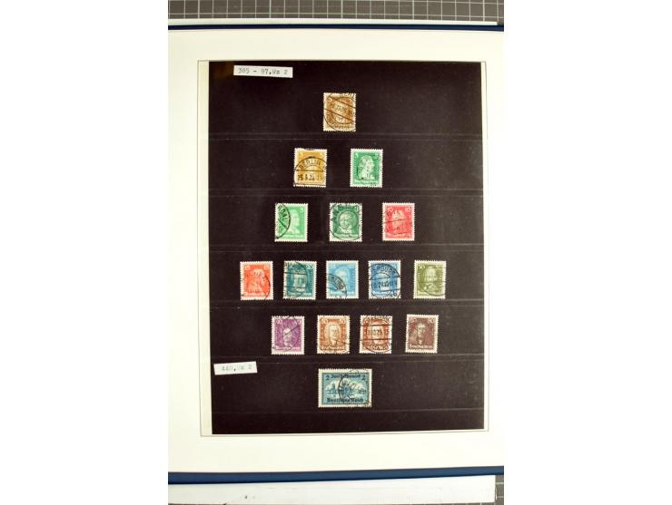 1872/1945, vorwiegend gestempelte Sammlung, beginnend mit schönem Brustschildteil, dabei Mi.-Nr. 11, 27, 28 und 29-30, danach