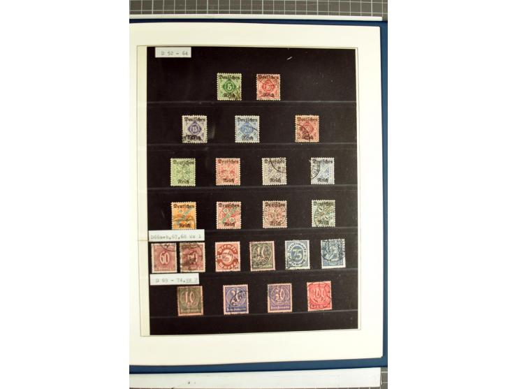 1872/1945, vorwiegend gestempelte Sammlung, beginnend mit schönem Brustschildteil, dabei Mi.-Nr. 11, 27, 28 und 29-30, danach
