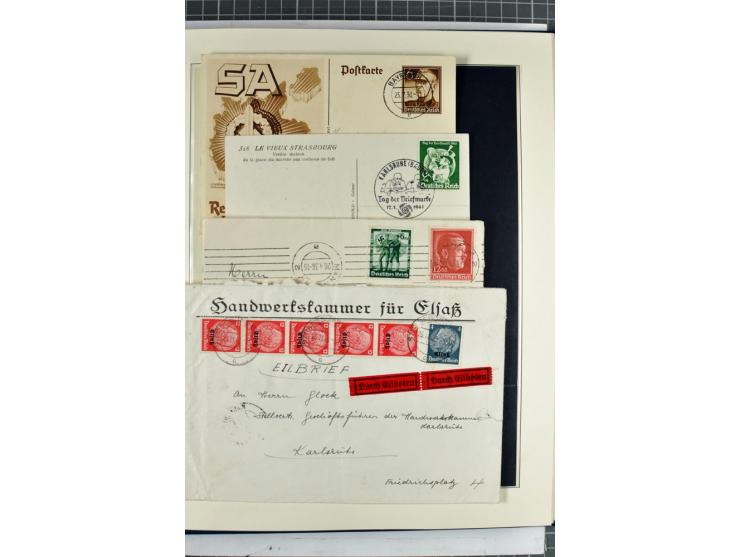 1872/1945, vorwiegend gestempelte Sammlung, beginnend mit schönem Brustschildteil, dabei Mi.-Nr. 11, 27, 28 und 29-30, danach