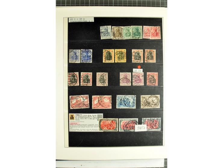 1872/1945, vorwiegend gestempelte Sammlung, beginnend mit schönem Brustschildteil, dabei Mi.-Nr. 11, 27, 28 und 29-30, danach