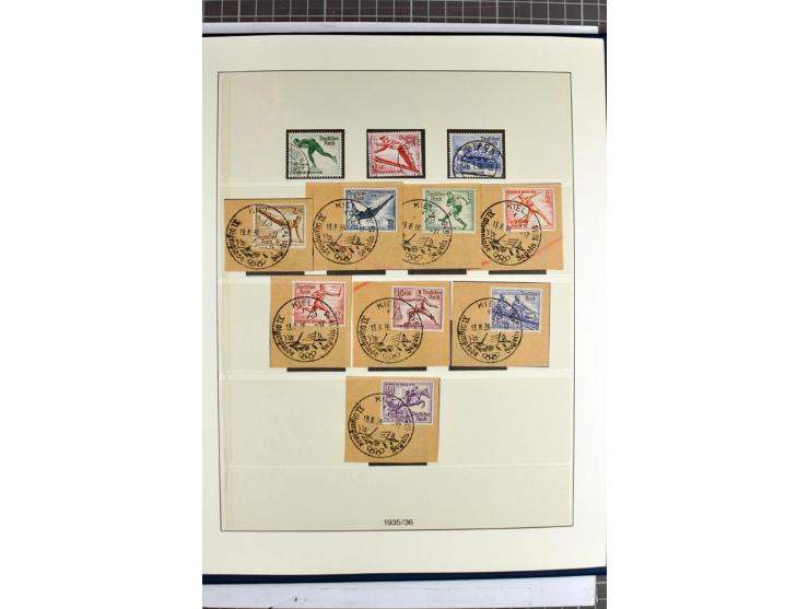 1872/1945, vorwiegend gestempelte Sammlung, beginnend mit schönem Brustschildteil, dabei Mi.-Nr. 11, 27, 28 und 29-30, danach