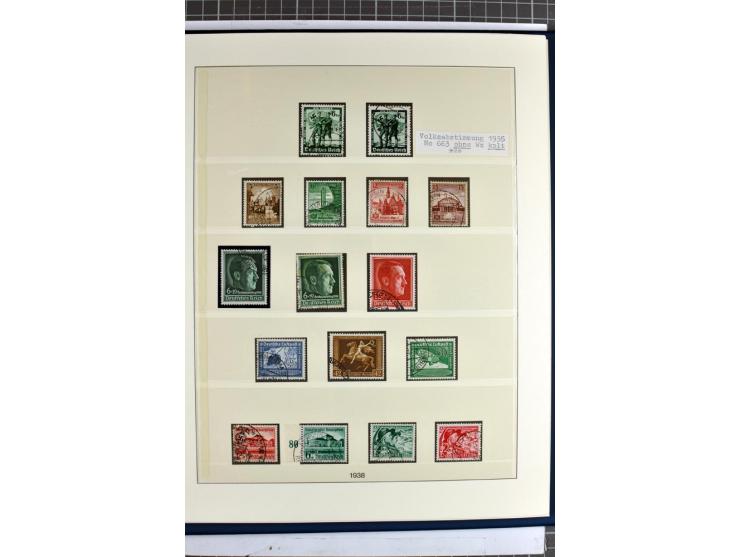 1872/1945, vorwiegend gestempelte Sammlung, beginnend mit schönem Brustschildteil, dabei Mi.-Nr. 11, 27, 28 und 29-30, danach