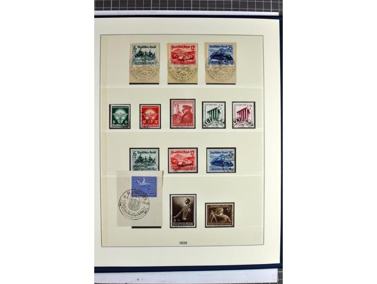 1872/1945, vorwiegend gestempelte Sammlung, beginnend mit schönem Brustschildteil, dabei Mi.-Nr. 11, 27, 28 und 29-30, danach