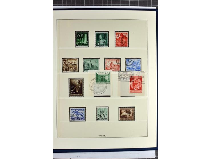 1872/1945, vorwiegend gestempelte Sammlung, beginnend mit schönem Brustschildteil, dabei Mi.-Nr. 11, 27, 28 und 29-30, danach