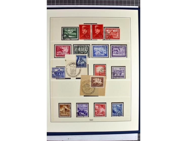 1872/1945, vorwiegend gestempelte Sammlung, beginnend mit schönem Brustschildteil, dabei Mi.-Nr. 11, 27, 28 und 29-30, danach