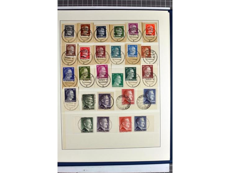 1872/1945, vorwiegend gestempelte Sammlung, beginnend mit schönem Brustschildteil, dabei Mi.-Nr. 11, 27, 28 und 29-30, danach