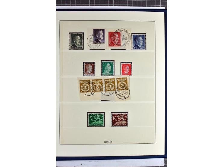 1872/1945, vorwiegend gestempelte Sammlung, beginnend mit schönem Brustschildteil, dabei Mi.-Nr. 11, 27, 28 und 29-30, danach