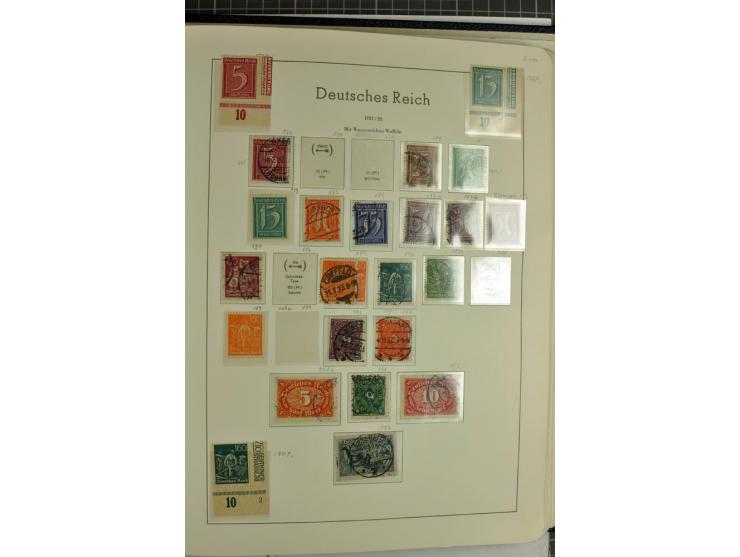 1872/1945, überwiegend gestempelte Sammlung mit u.a. Mi.-Nr. 24 (kleine Beanstandungen, Fotoattest Krug BPP), 66 (2), Bl.3 au