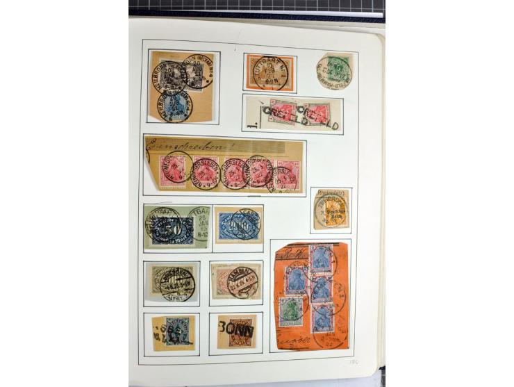 1872/1945, überwiegend gestempelte Sammlung mit u.a. Mi.-Nr. 24 (kleine Beanstandungen, Fotoattest Krug BPP), 66 (2), Bl.3 au