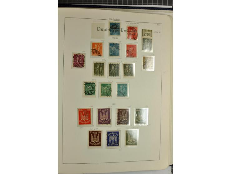 1872/1945, überwiegend gestempelte Sammlung mit u.a. Mi.-Nr. 24 (kleine Beanstandungen, Fotoattest Krug BPP), 66 (2), Bl.3 au